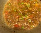 A picture of step 4 of Hara Choliya (green peas) Curry.