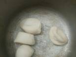 Làm bánh bao đầy đủ  <3 (thịt băm, trứng muối và trứng cút) bước làm 4 hình