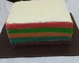 Foto langkah ke 7 dari resep Rainbow Cake.