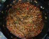 Foto del paso 4 de la receta: Berenjenas rellenas de carne y verduras con bechamel gratinado