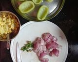 A picture of step 3 of Kakroler Pur/ Teasle gourd pakoda.