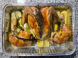 Pollo al horno con limón amarillo