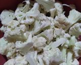 A picture of step 1 of Masala cauliflower.