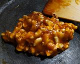 A picture of step 5 of Cashew chikki.