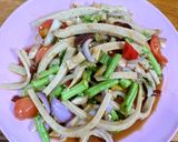 รูปขั้นตอนการทำที่ 4 ของ ตำหมูยอเส้น