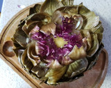 Foto del paso 3 de la receta: Flor de alcachofa con centro cremoso