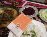 A picture of step 4 of Moong Masoor Daal and Chawal😀😀.
