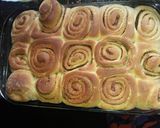 A picture of step 6 of Cinammon rolls #4weekschallenge.