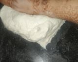 A picture of step 3 of Domino's style pasta pizza.