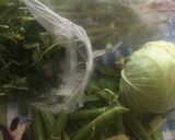 A picture of step 1 of Mix Sabzi.