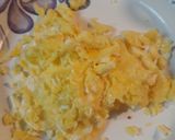A picture of step 1 of Eggs with Ham and Honey Redeyed Gravy.