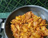 A picture of step 4 of Panash Matar Masala (Odia Style Curry/lunch).
