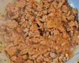 A picture of step 5 of Stuffed Pepper with turkey burger.