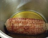 Foto del paso 3 de la receta: Solomillo ibérico relleno de frutos secos y patatas con pimientos de padrón fritos