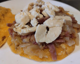 Foto del paso 8 de la receta: Arepa🫓con🧀🍯chori-queso🥯🥓🧅