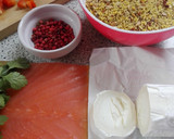 Foto del paso 1 de la receta: Canelones de salmón ahumado rellenos de cuscús mediterráneo