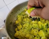A picture of step 8 of Poori Bhaji(Maharashtrian Style).