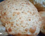 A picture of step 6 of Masala poori with white chana.