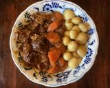 A picture of step 4 of California Farm Beef Shank in Beer Sauce.