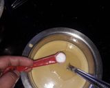 A picture of step 4 of Dhokla made with rice flour and besan.