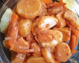 A picture of step 10 of Gado-gado (Indonesian traditional salad with peanut sauce).