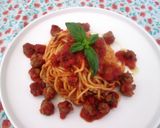 Foto del passaggio 11 della ricetta Chitarrine al sugo con polpettine di melanzane