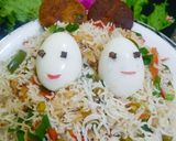 A picture of step 9 of Chinese biryani.