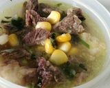 Foto langkah ke 3 dari resep 78. Mpasi 10 Bulan (Tim Nasi Pokcoy Daging Jagung).