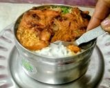 A picture of step 7 of Airfryer Tiffin Box Fish Biryani.