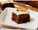Foto langkah ke 10 dari resep Carrot Cake Palm Sugar enakkkkk with Creamcheese Frosting Kocok all in one.