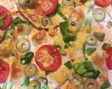 صورة لخطوة 3 من وصفة بيتزا الرومي المدخن 🍕🍕🍕