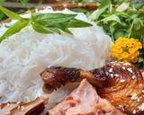 Hình bước làm 1 của món Bún vịt nướng