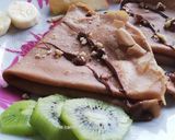 Une image de l'étape 2 de Crêpes au cacao.