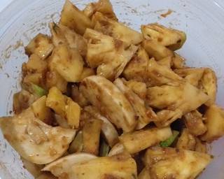 Rujak petis langkah memasak 4 foto