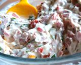 Sajtkrémes palacsinta zöldekkel háromszögbe zárva🌿 recept fázis 3 fotója