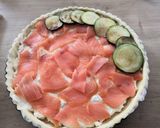 Une image de l'étape 7 de Tarte salée Ricotta saumon et courgettes.