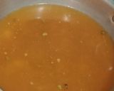 A picture of step 4 of Saag dal sarson,bathwa or palak.
