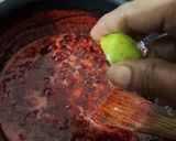A picture of step 2 of Strawberry jam without pectin.