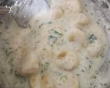 A picture of step 9 of Vrat Farali Thali: Potato Peanut Kadhi, Barnyard Khichdi, Rajgira Potato Paratha, Potato Sabzi.