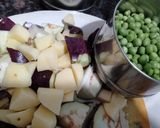आलू,भट्टा मटर सब्जी(aloo bhatta matar sabzi recipe in Hindi) रेसिपी चरण 1 फोटो