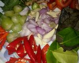 Foto langkah ke 3 dari resep Botok (pepes) Telur Asin #Dandelion.