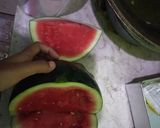 Foto langkah ke 1 dari resep Fruits carving dari buah semangka.