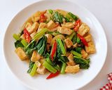 Foto langkah ke 4 dari resep Tumis Tahu Sawi.