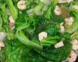 Foto langkah ke 2 dari resep Tumis selada bokor udang.