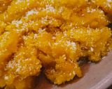 A picture of step 4 of Suji ka halwa.