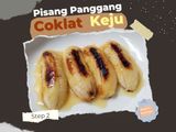 Pisang Panggang Coklat Keju (Teflon)