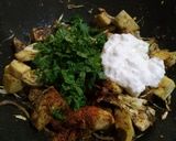 A picture of step 8 of Jackfruit Biryani Pulao.