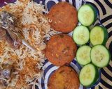 A picture of step 7 of Chops pulao.