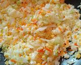 A picture of step 2 of Vegetable Egg Fried Rice.