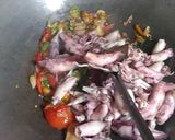 Foto langkah ke 4 dari resep Cumi asin tumis mercon.